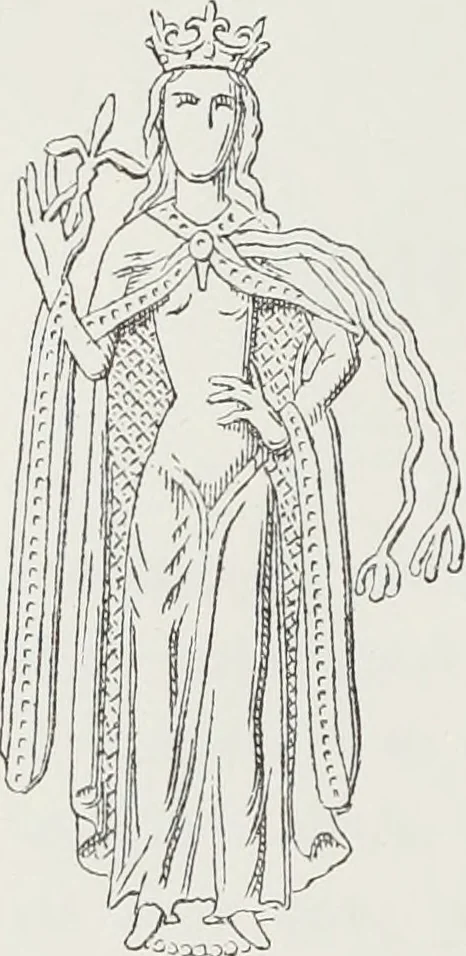 An illustration from Le Costume au Moyen âge d'après les sceaux ..., 1880, leaf 113