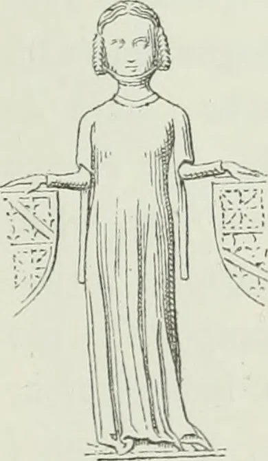 An illustration from Le Costume au Moyen âge d'après les sceaux ..., 1880, leaf 116