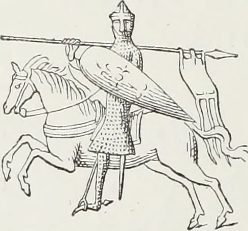 An illustration from Le Costume au Moyen âge d'après les sceaux ..., 1880, leaf 133
