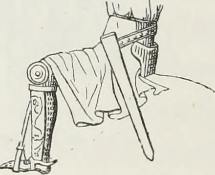 An illustration from Le Costume au Moyen âge d'après les sceaux ..., 1880, leaf 139