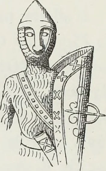 An illustration from Le Costume au Moyen âge d'après les sceaux ..., 1880, leaf 149