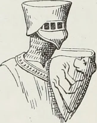 An illustration from Le Costume au Moyen âge d'après les sceaux ..., 1880, leaf 153