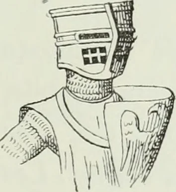 An illustration from Le Costume au Moyen âge d'après les sceaux ..., 1880, leaf 154