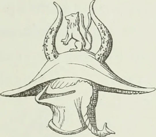 An illustration from Le Costume au Moyen âge d'après les sceaux ..., 1880, leaf 156