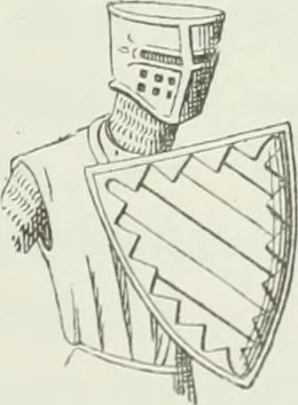 An illustration from Le Costume au Moyen âge d'après les sceaux ..., 1880, leaf 164