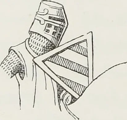 An illustration from Le Costume au Moyen âge d'après les sceaux ..., 1880, leaf 165