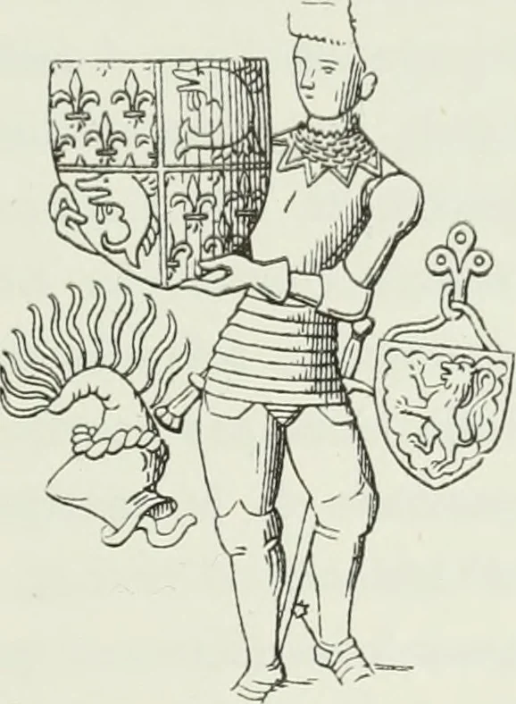 An illustration from Le Costume au Moyen âge d'après les sceaux ..., 1880, leaf 184