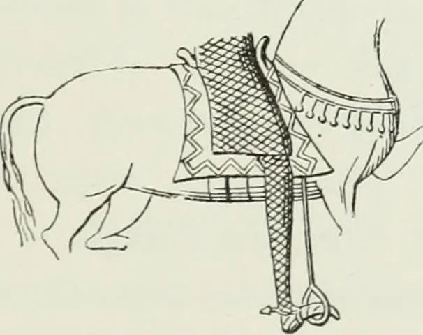 An illustration from Le Costume au Moyen âge d'après les sceaux ..., 1880, leaf 192