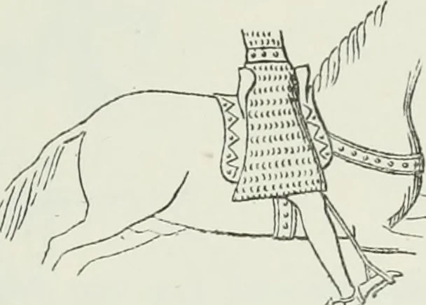 An illustration from Le Costume au Moyen âge d'après les sceaux ..., 1880, leaf 194