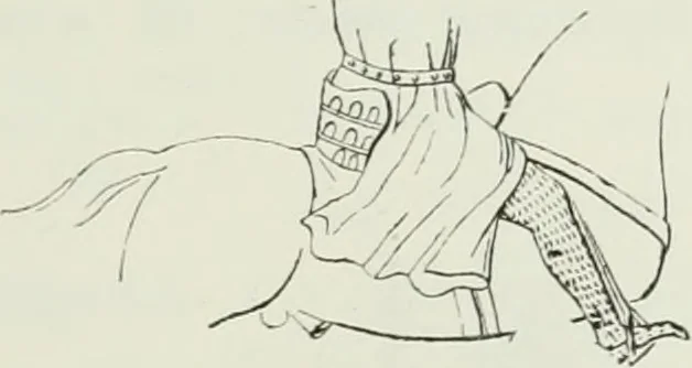 An illustration from Le Costume au Moyen âge d'après les sceaux ..., 1880, leaf 194