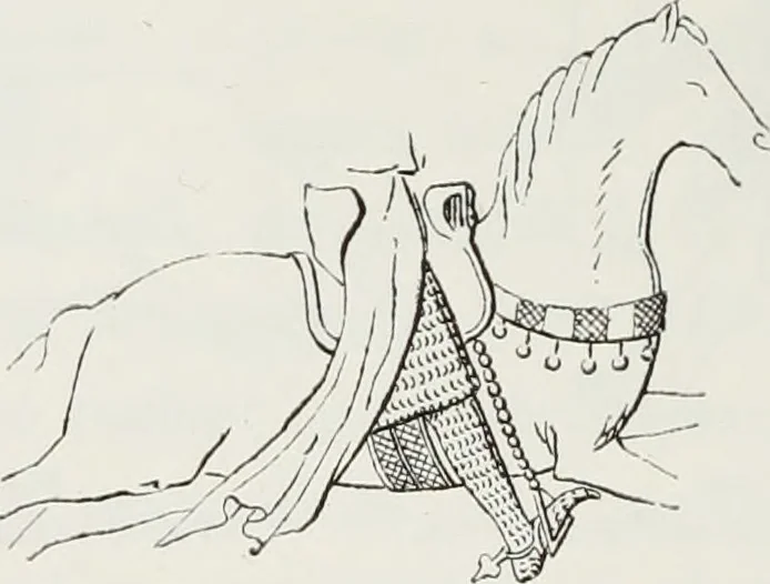 An illustration from Le Costume au Moyen âge d'après les sceaux ..., 1880, leaf 195