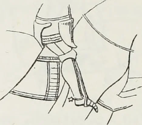 An illustration from Le Costume au Moyen âge d'après les sceaux ..., 1880, leaf 197