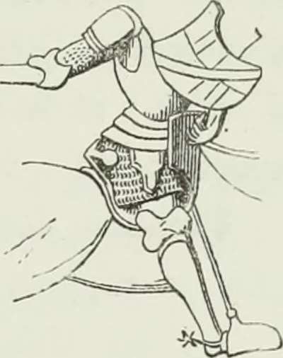 An illustration from Le Costume au Moyen âge d'après les sceaux ..., 1880, leaf 198