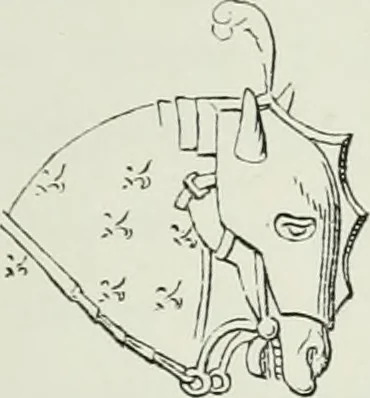 An illustration from Le Costume au Moyen âge d'après les sceaux ..., 1880, leaf 204
