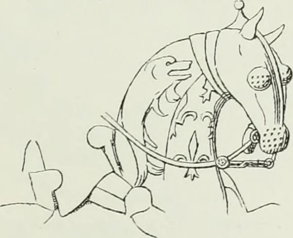 An illustration from Le Costume au Moyen âge d'après les sceaux ..., 1880, leaf 204
