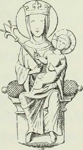 An illustration from Le Costume au Moyen âge d'après les sceaux ..., 1880, leaf 216