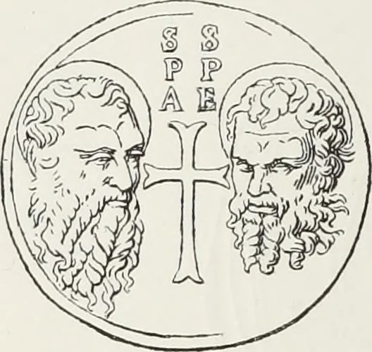An illustration from Le Costume au Moyen âge d'après les sceaux ..., 1880, leaf 23