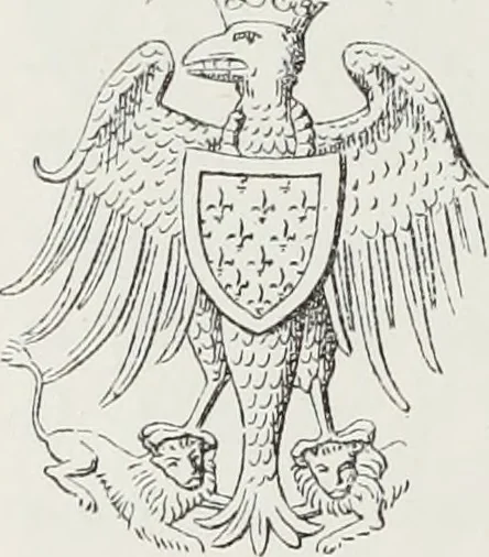 An illustration from Le Costume au Moyen âge d'après les sceaux ..., 1880, leaf 231