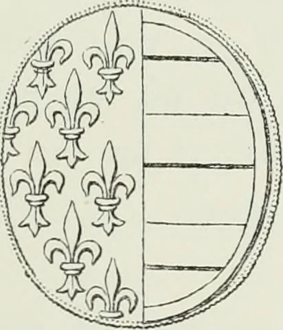 An illustration from Le Costume au Moyen âge d'après les sceaux ..., 1880, leaf 252