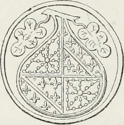 An illustration from Le Costume au Moyen âge d'après les sceaux ..., 1880, leaf 253