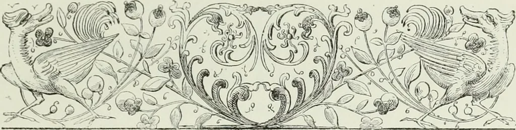 An illustration from Le Costume au Moyen âge d'après les sceaux ..., 1880, leaf 258