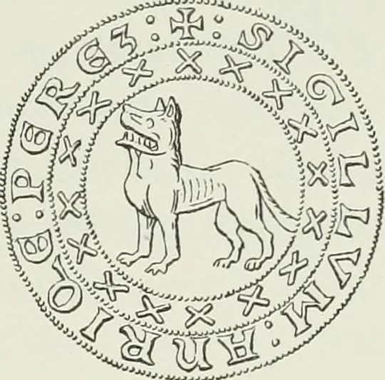 An illustration from Le Costume au Moyen âge d'après les sceaux ..., 1880, leaf 26