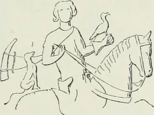 An illustration from Le Costume au Moyen âge d'après les sceaux ..., 1880, leaf 260