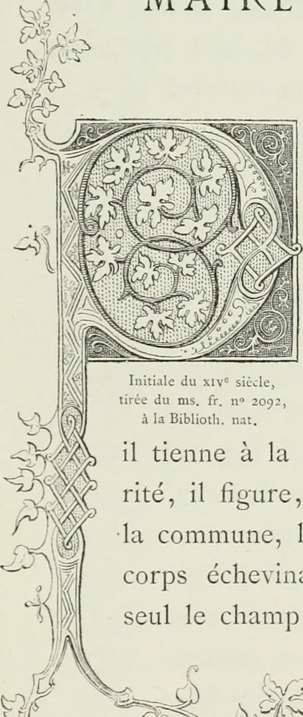 An illustration from Le Costume au Moyen âge d'après les sceaux ..., 1880, leaf 262