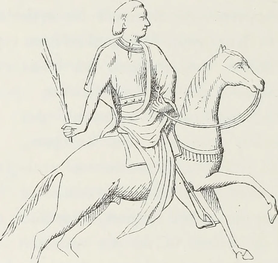 An illustration from Le Costume au Moyen âge d'après les sceaux ..., 1880, leaf 265