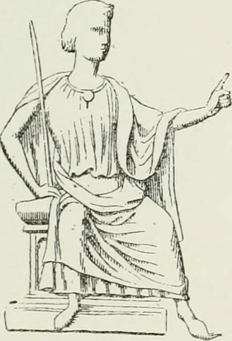 An illustration from Le Costume au Moyen âge d'après les sceaux ..., 1880, leaf 268