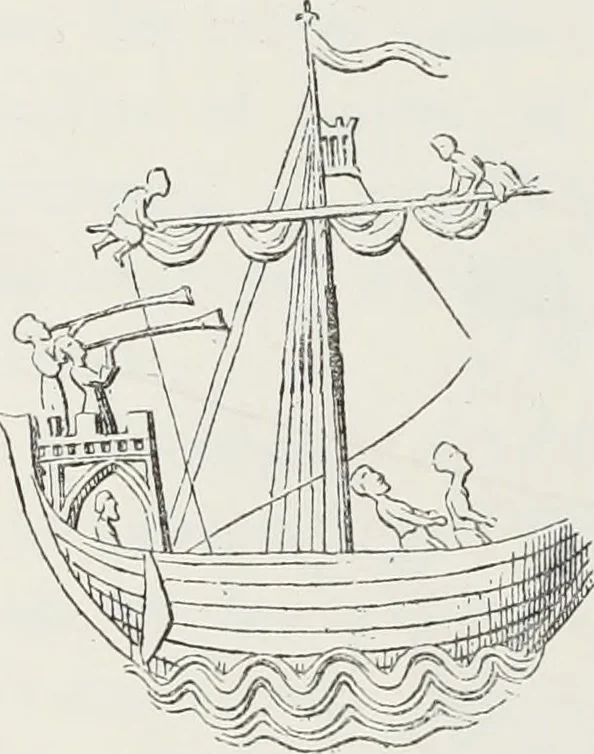 An illustration from Le Costume au Moyen âge d'après les sceaux ..., 1880, leaf 281