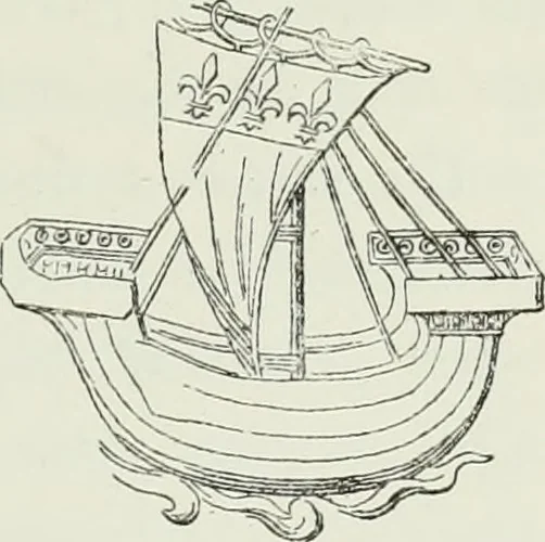 An illustration from Le Costume au Moyen âge d'après les sceaux ..., 1880, leaf 282