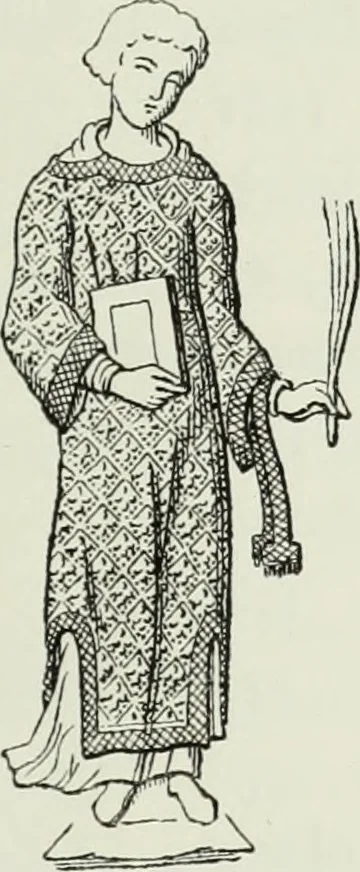 An illustration from Le Costume au Moyen âge d'après les sceaux ..., 1880, leaf 294