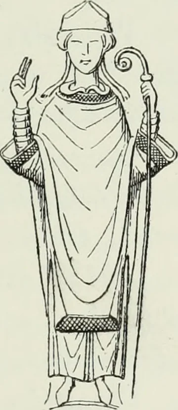 An illustration from Le Costume au Moyen âge d'après les sceaux ..., 1880, leaf 294