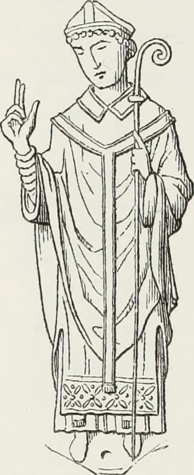 An illustration from Le Costume au Moyen âge d'après les sceaux ..., 1880, leaf 295