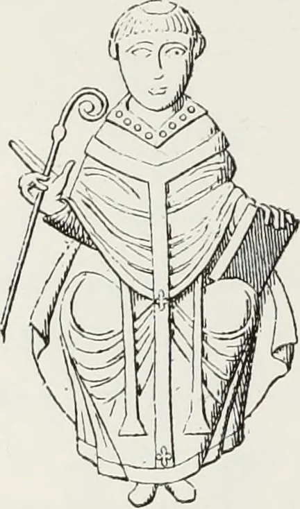 An illustration from Le Costume au Moyen âge d'après les sceaux ..., 1880, leaf 297