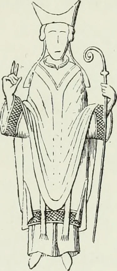 An illustration from Le Costume au Moyen âge d'après les sceaux ..., 1880, leaf 298