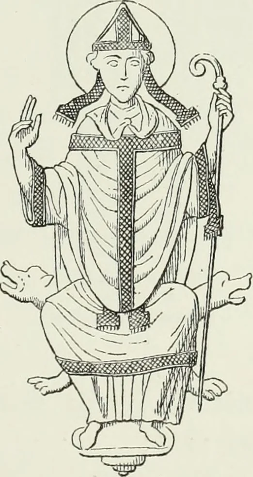 An illustration from Le Costume au Moyen âge d'après les sceaux ..., 1880, leaf 300