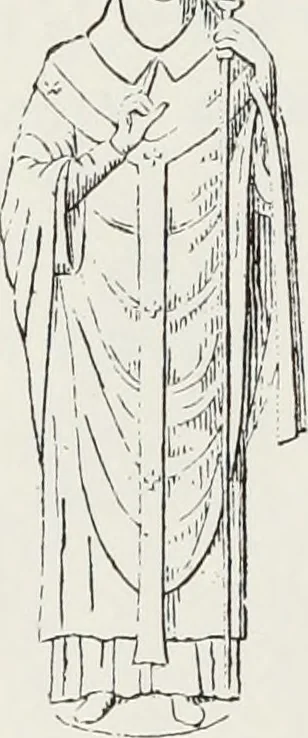An illustration from Le Costume au Moyen âge d'après les sceaux ..., 1880, leaf 301