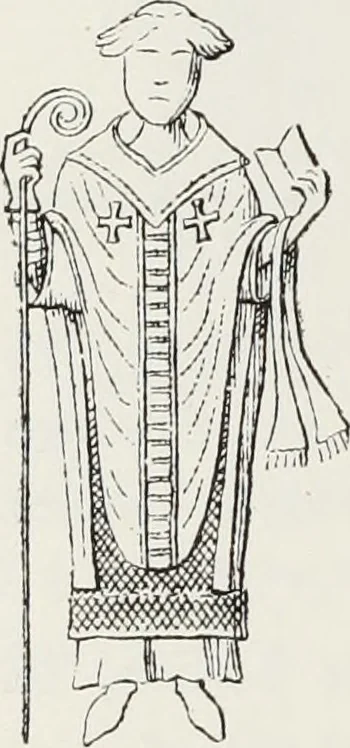 An illustration from Le Costume au Moyen âge d'après les sceaux ..., 1880, leaf 305