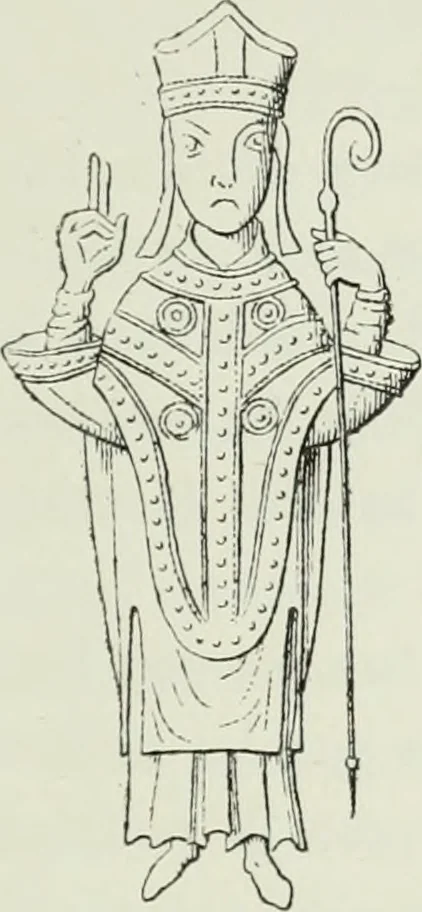 An illustration from Le Costume au Moyen âge d'après les sceaux ..., 1880, leaf 308