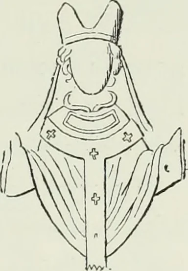 An illustration from Le Costume au Moyen âge d'après les sceaux ..., 1880, leaf 308