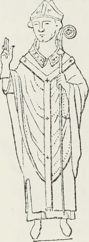 An illustration from Le Costume au Moyen âge d'après les sceaux ..., 1880, leaf 311