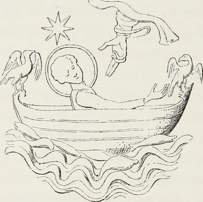 An illustration from Le Costume au Moyen âge d'après les sceaux ..., 1880, leaf 333