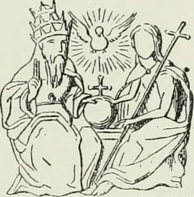 An illustration from Le Costume au Moyen âge d'après les sceaux ..., 1880, leaf 336