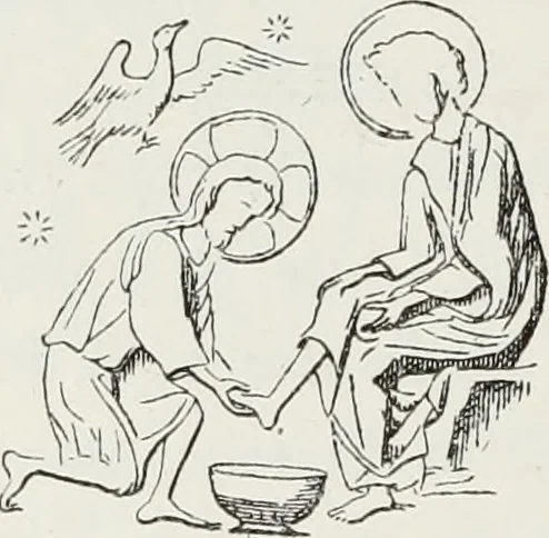 An illustration from Le Costume au Moyen âge d'après les sceaux ..., 1880, leaf 349