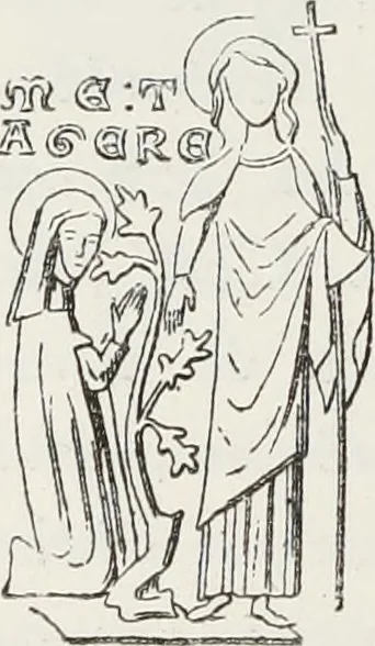 An illustration from Le Costume au Moyen âge d'après les sceaux ..., 1880, leaf 359