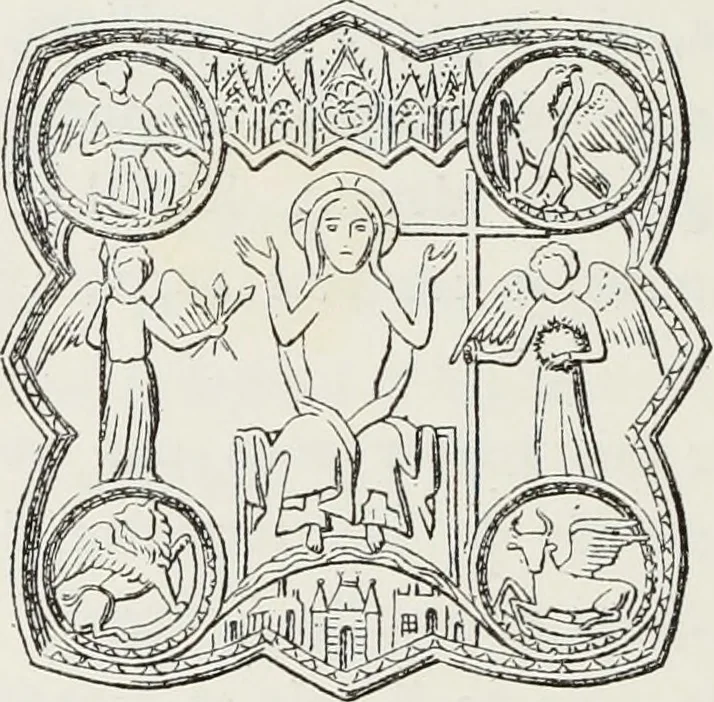 An illustration from Le Costume au Moyen âge d'après les sceaux ..., 1880, leaf 361