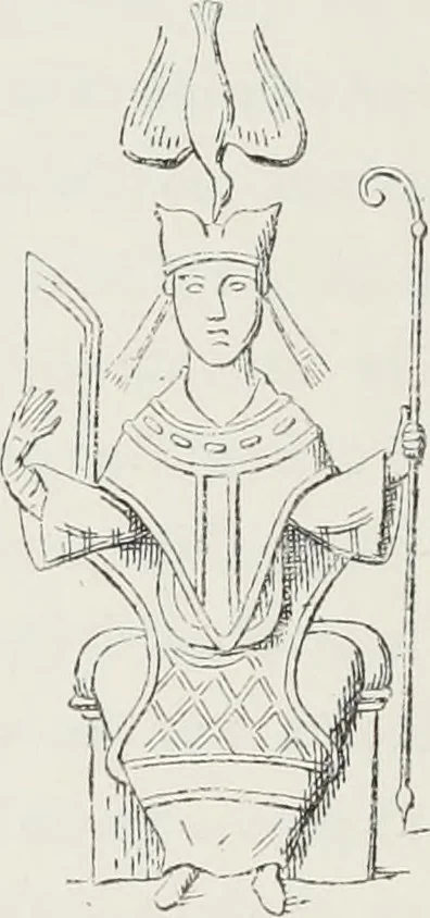 An illustration from Le Costume au Moyen âge d'après les sceaux ..., 1880, leaf 383