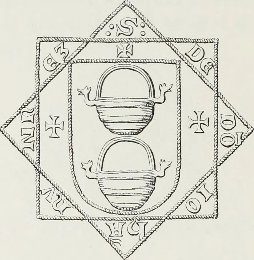 An illustration from Le Costume au Moyen âge d'après les sceaux ..., 1880, leaf 39